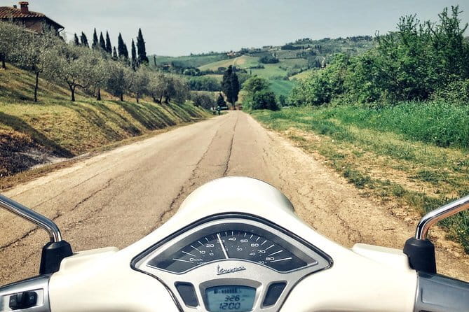 Tuscany Sunset Vespa Tour - Leaving Florence for the Chianti Hills