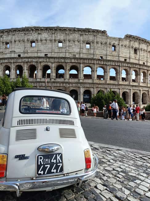 Under the lights of Rome: a tour in a Fiat 500 among the sunsets and lights of Rome - Key details at a glance