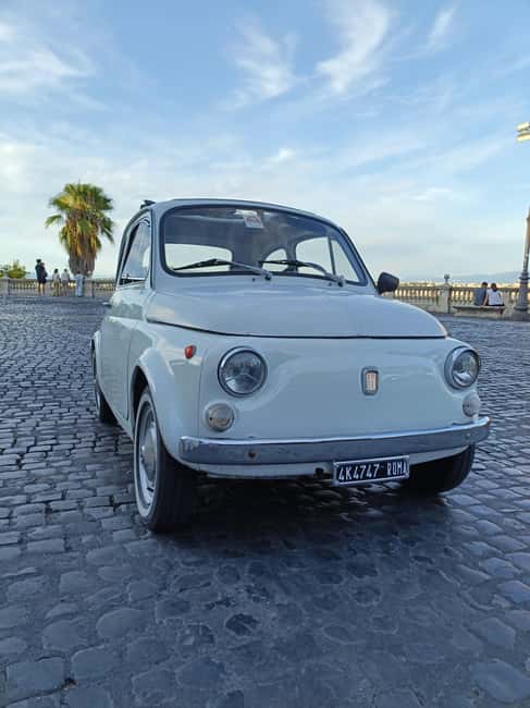 Under the lights of Rome: a tour in a Fiat 500 among the sunsets and lights of Rome - What the $71 price includes
