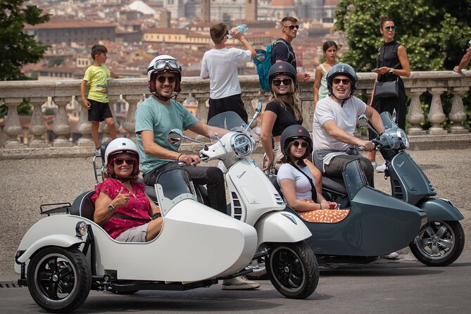 Unforgettable 1.5-Hour Private Vespa Sidecar Tour of Florence - Piazzale Michelangelo gives you the classic Florence view