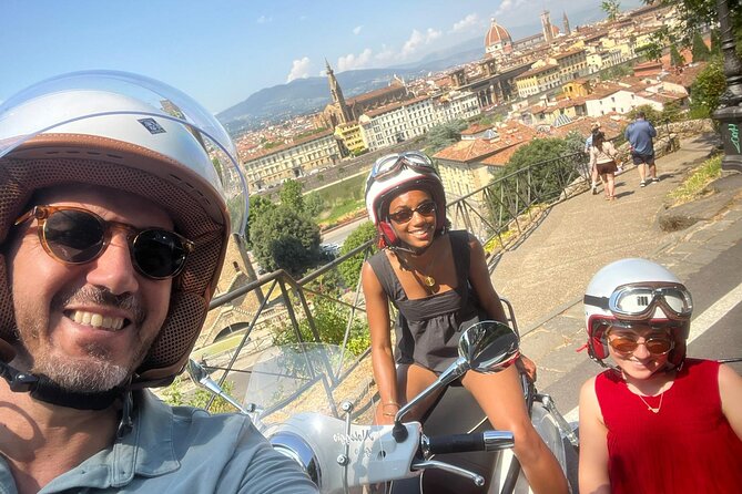 Unforgettable 1.5-Hour Private Vespa Sidecar Tour of Florence - San Miniato al Monte adds quiet and character