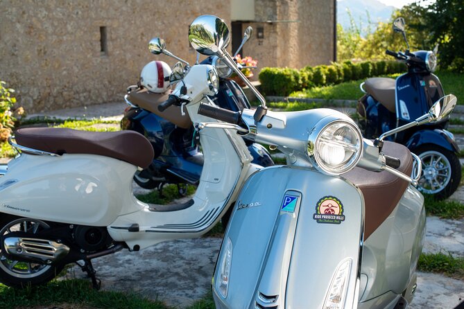 Vespa 125 rental to explore the UNESCO Hills - The road into the UNESCO Prosecco Hills