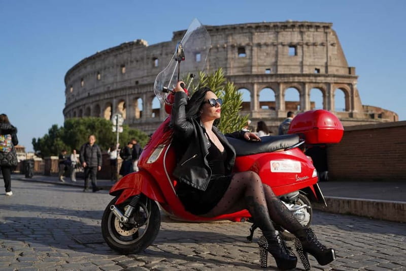 Vespa city tour in Rome with two different routes - Starting near the Colosseum