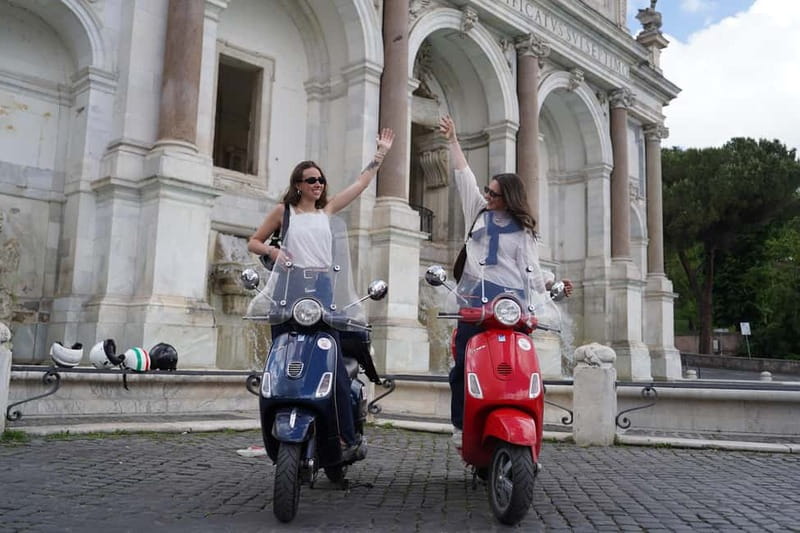 Vespa city tour in Rome with two different routes - The Orange Garden and Aventine Hill