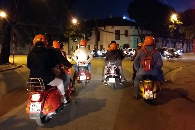 Vespa Food Tour Hanoi After Dark 3.5 hrs_TOP SERVICE, MAX VALUE - The Ho Chi Minh Mausoleum area and West Lake at night
