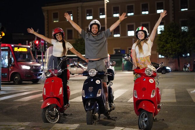 Vespa Scooter Night Tour in Rome with Professional Photographer - Starting beneath the Colosseum