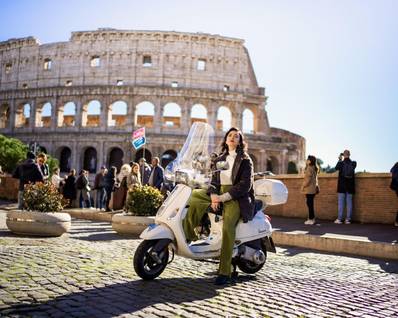 Vespa scooter tour in Rome with Pro-Photographer - Orange Garden: a quiet pause above the city