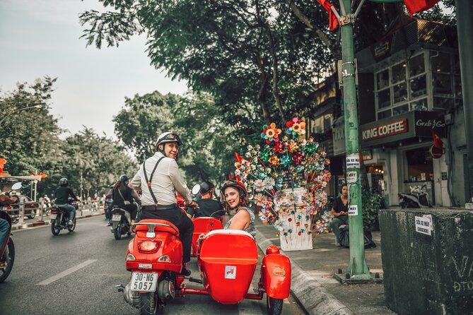 Vespa Sidecar Sightseeing Tour in Hanoi - Tran Quoc Pagoda and the lake setting