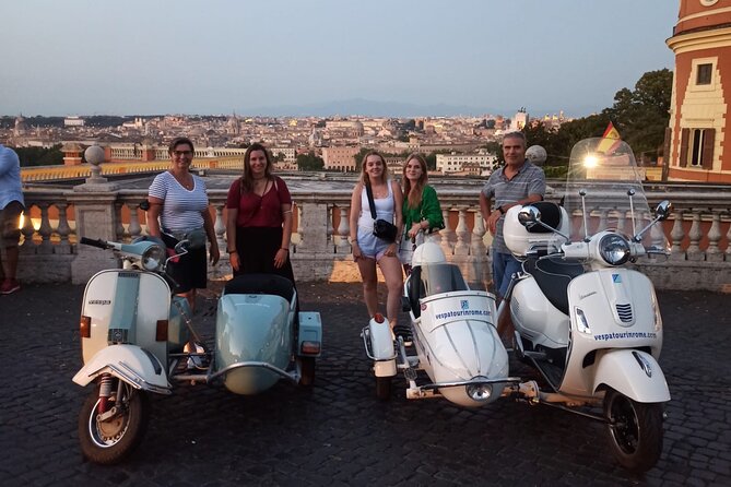 Vespa Sidecar Tour at Day/Night with Pickup - Starting at Piazza Venezia and the Vittoriano
