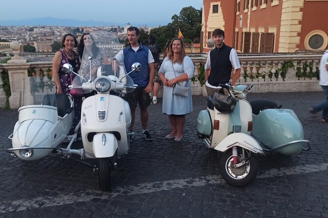 Vespa Sidecar Tour at Day/Night with Pickup - Along the Tiber and into Trastevere