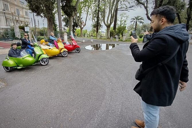 Vespa Sidecar Tour in Rome - Santa Maria Maggiore from the street