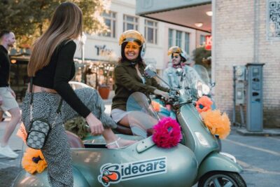 VESPA SiDECAR Tour in San Antonio with Tacos