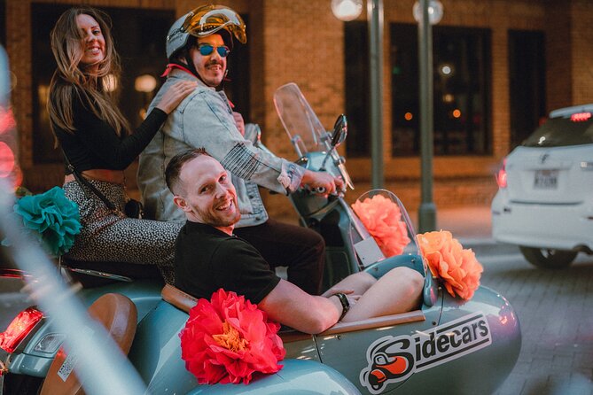 VESPA SiDECAR Tour in San Antonio with Tacos - Tacos, refreshments, and the value of the stop