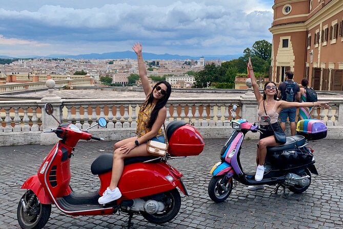 Vespa Tour in Rome Driven by Us with Optional Pick Up - The Aventine Keyhole and Giardino degli Aranci
