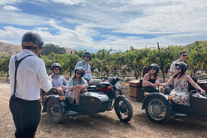 Vineyard Rides San Luis Obispo Sidecar Wine Adventure - What happens during the first 10 minutes