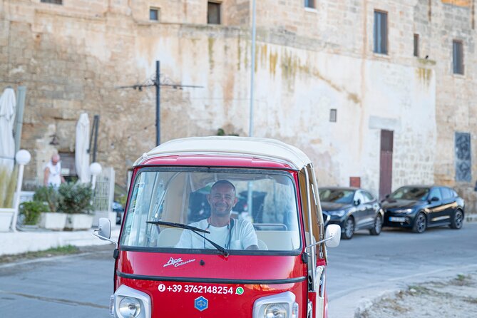 Vintage Ape Calessino Private Tour Polignano a Mare - San Vito: a quieter seaside change of pace